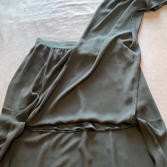 Cefian/ Blk Smll, Long, Sheer Skirt. Slip on both R & L. Mini skirt under cover. - Picture 2 of 5